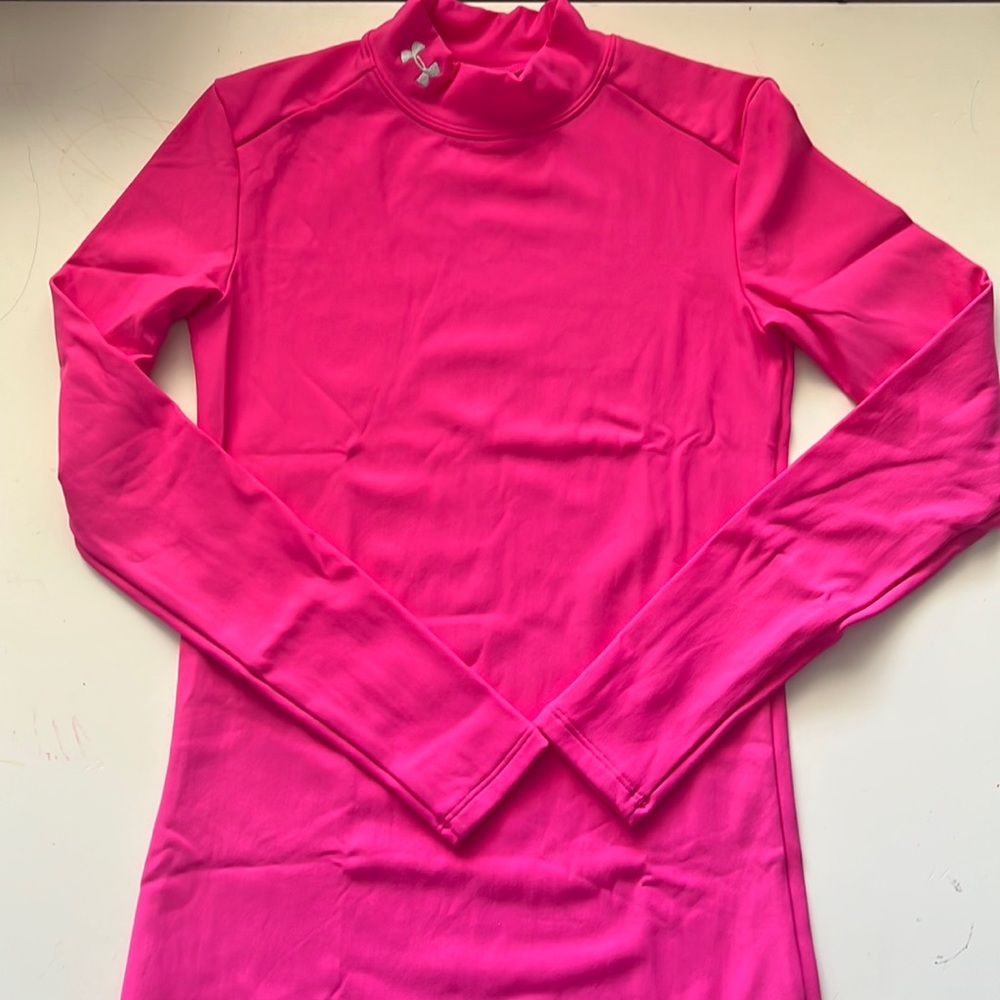Pink Under Armour Long Sleeved Shirt, Size Small